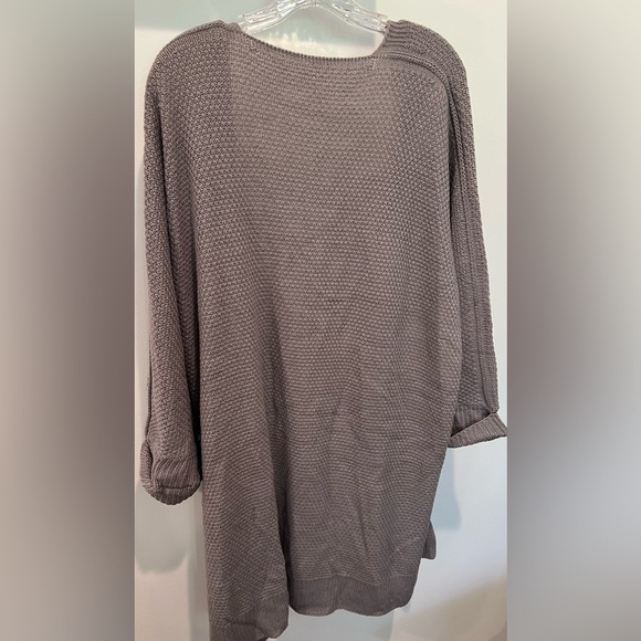 Women’s Cupshe Knit Open Gray Sweater Cardigan/Cover Up 1/2 to 3/4 Sleeve Size M - Picture 5 of 7